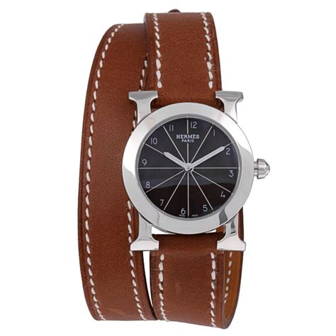 hermes barenia double wrap watch